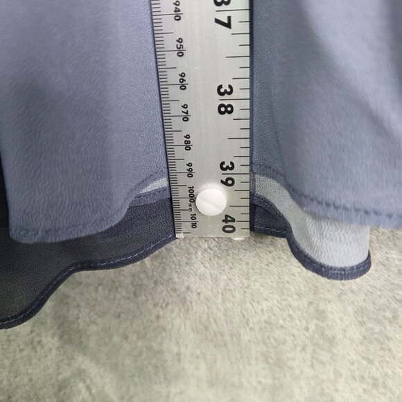 Womens Cato Blue Gradient Ombré A-Line Dress Sleeveless Keyhole Back Size 18/20W - Picture 8 of 9